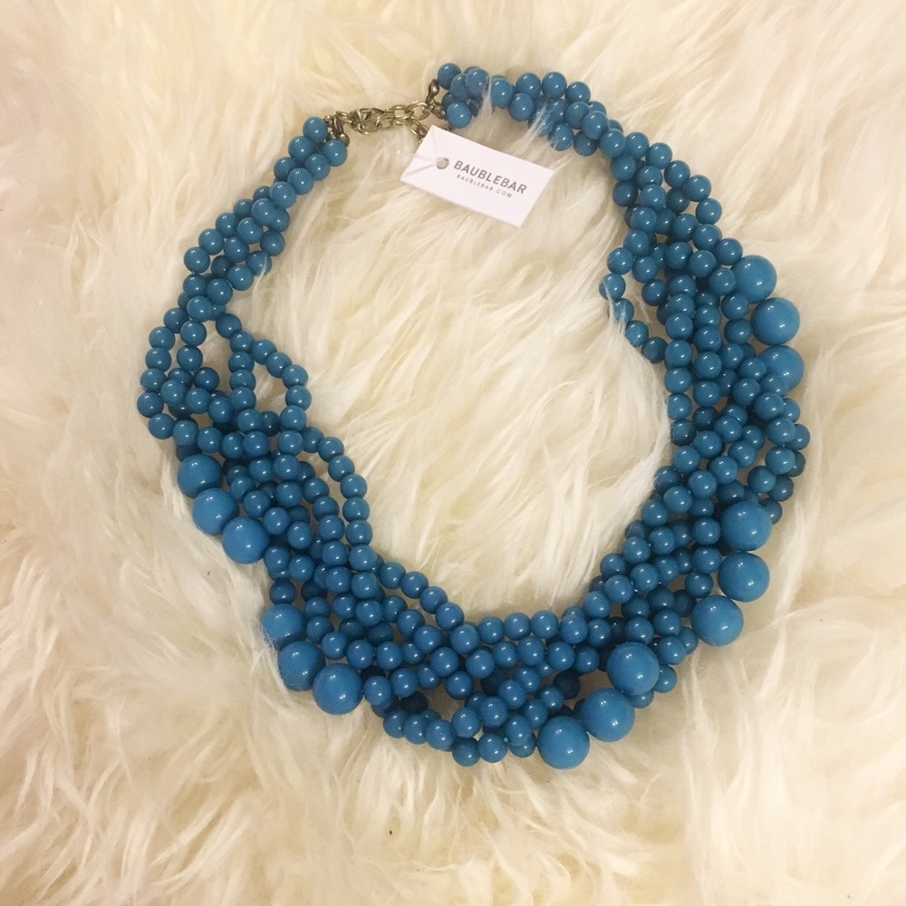 Bauble Bar: teal necklace NWT